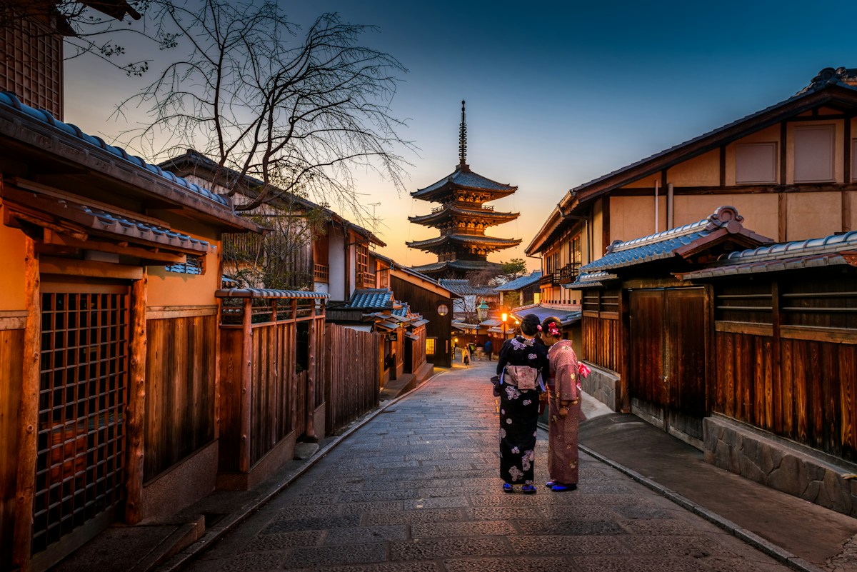 京都传统建筑与街道
